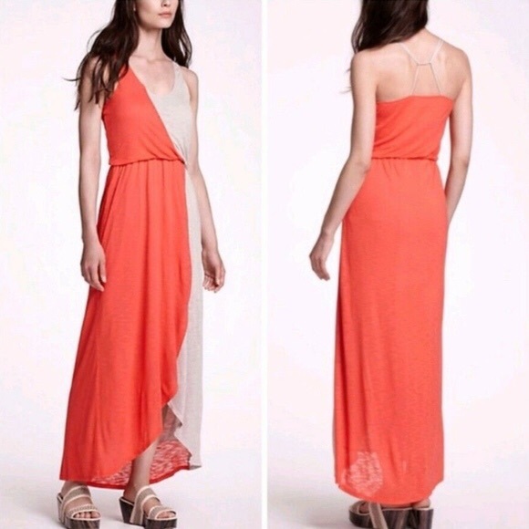 Anthropologie silk lined maxi dress - Picture 1 of 4